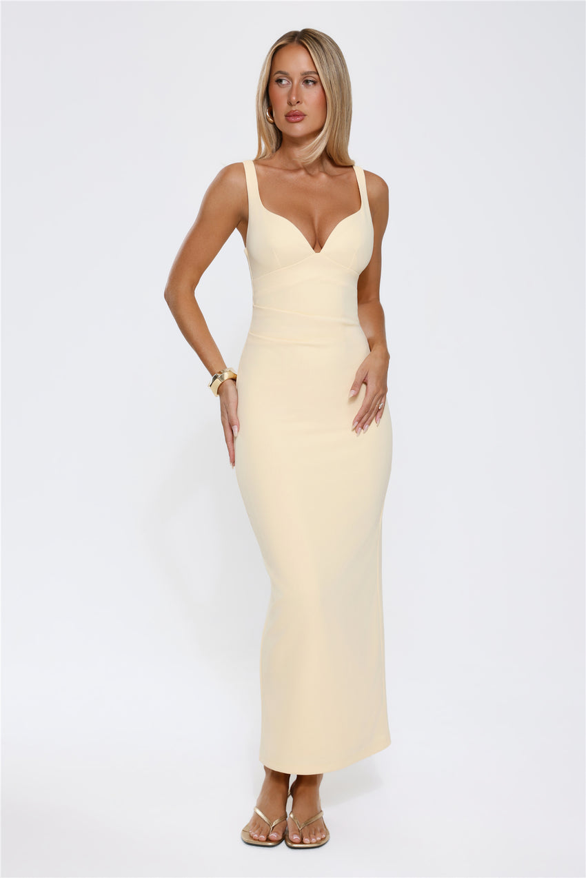 Imperial Glow Maxi Dress Yellow