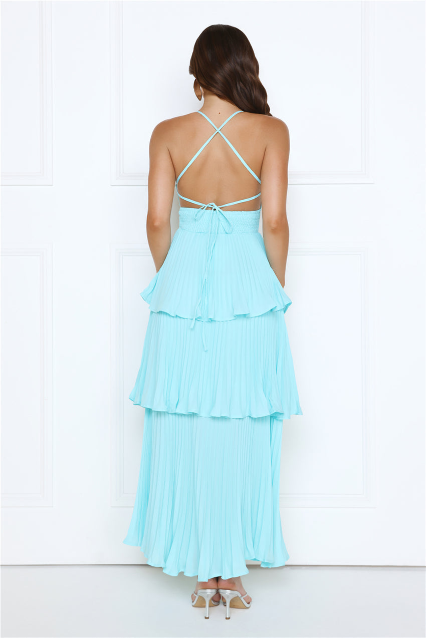 Fashionably Ever After Maxi Dress Aqua