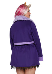 Plus Werewolf High School Student Costume And Wig Set