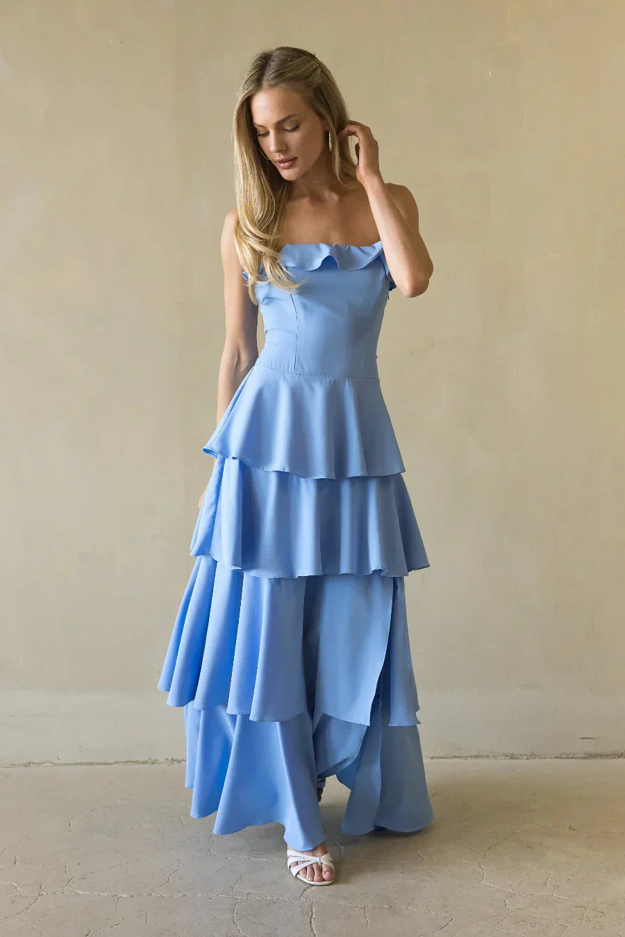 Caterina Tiered Ruffle Maxi Dress