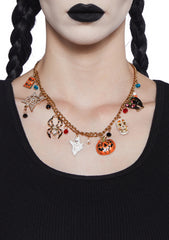 Halloween Spirit Charm Necklace