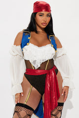 Buccaneer Beauty Pirate 2 Piece Costume Set - Multi Color