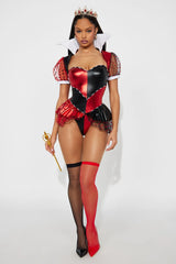 Deck Of Cards 5 Piece Costume Set - Red/combo