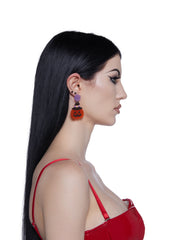 Grinning Gourd Drop Earrings