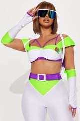 Infinite And Beyond Pant 6 Piece Costume Set - Green/combo