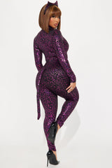 On The Wild Side Leopard 2 Piece Costume Set - Pink/combo