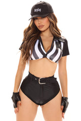 Referee Rules 5 Piece Costume Set - Black/White