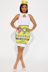 99 Brand Banana Liqueur 1 Piece Dress Costume - Yellow