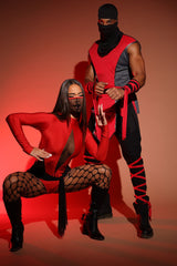 Slay All Day Ninja 3 Piece Costume Set - Red