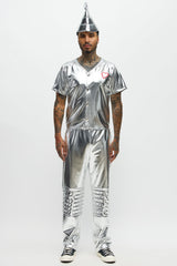 Man Of Tin 4 Piece Halloween Costume - Silver