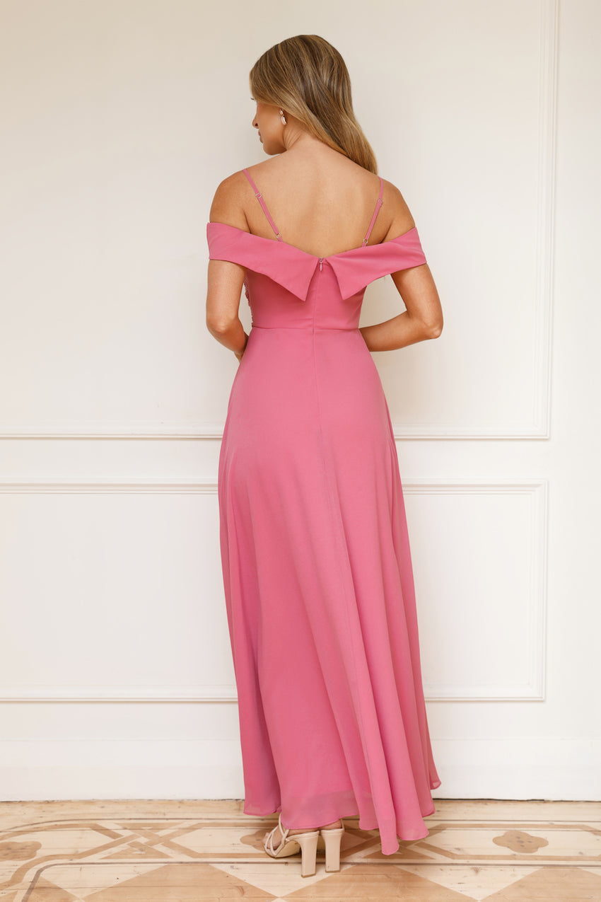 Luxurious Aurora Maxi Dress Rose