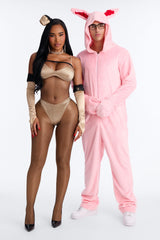Triple Dog Dare Bunny 2 Piece Costume Set - Pink