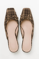 Geneva Plaid Mule