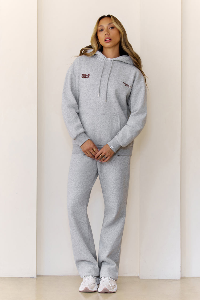 BASE Fleece Slip On Hoodie Grey Marle