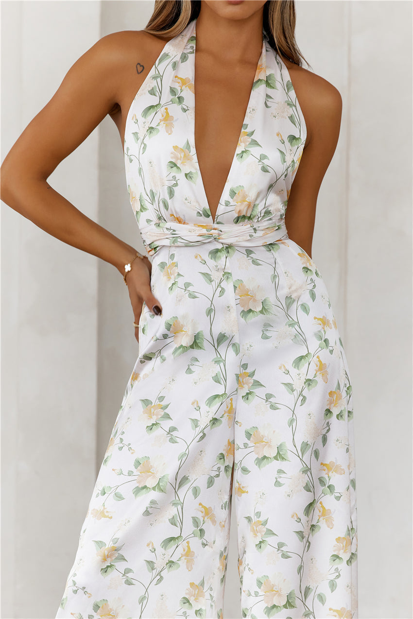 Nights In The Caribbean Jumpsuit Print