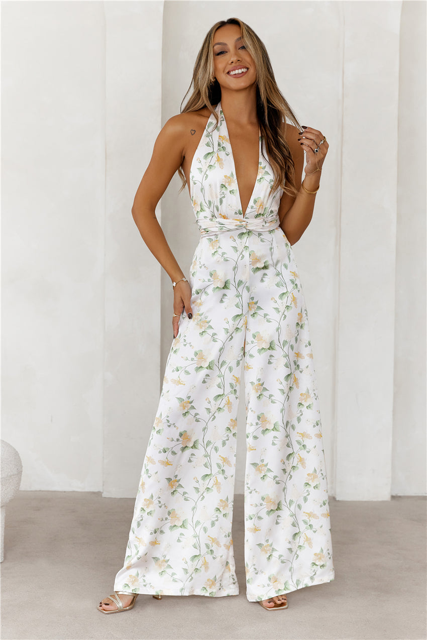 Nights In The Caribbean Jumpsuit Print
