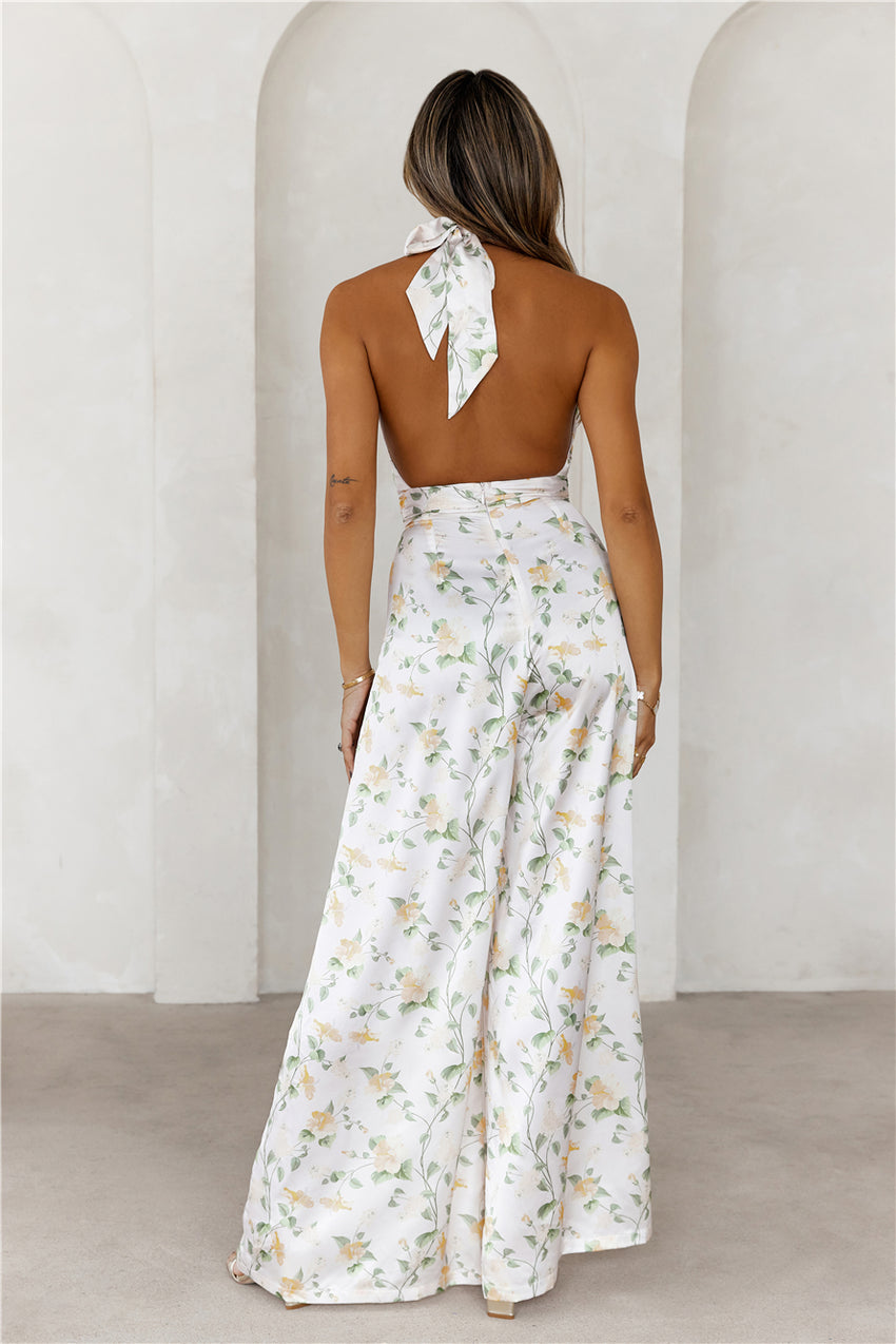 Nights In The Caribbean Jumpsuit Print