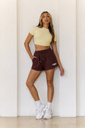 BASE Fleece Sweat Shorts Brown