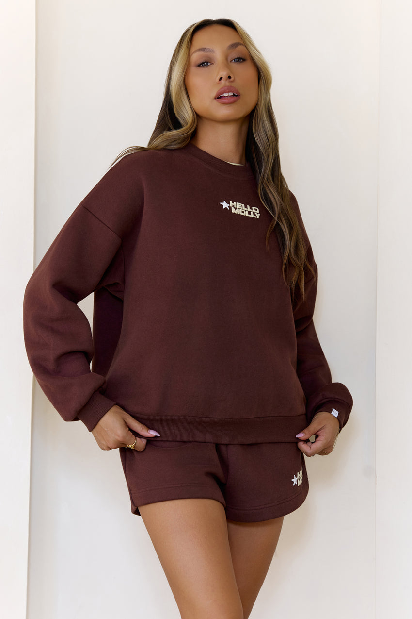 BASE Fleece Sweat Shorts Brown