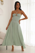 Go Back In Time Midi Dress Green