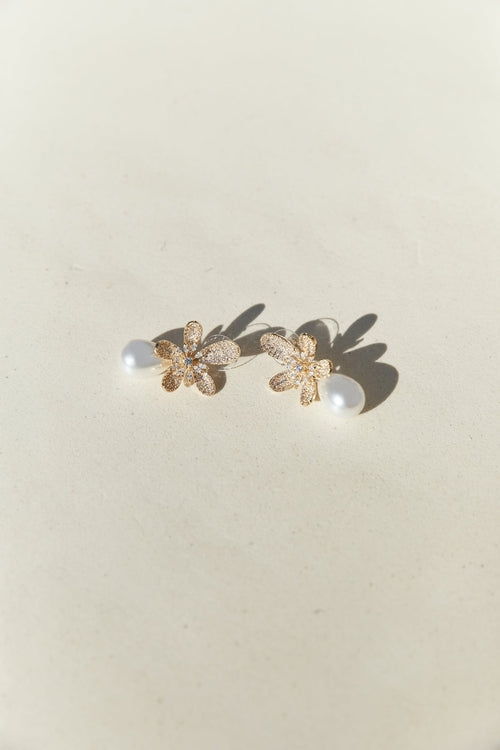 18k Gold Plated Sunlit Siren Earrings Gold