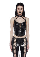 Have Mercy Lace Up Top