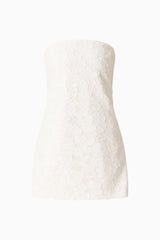 Edelie Strapless Mini Dress in White