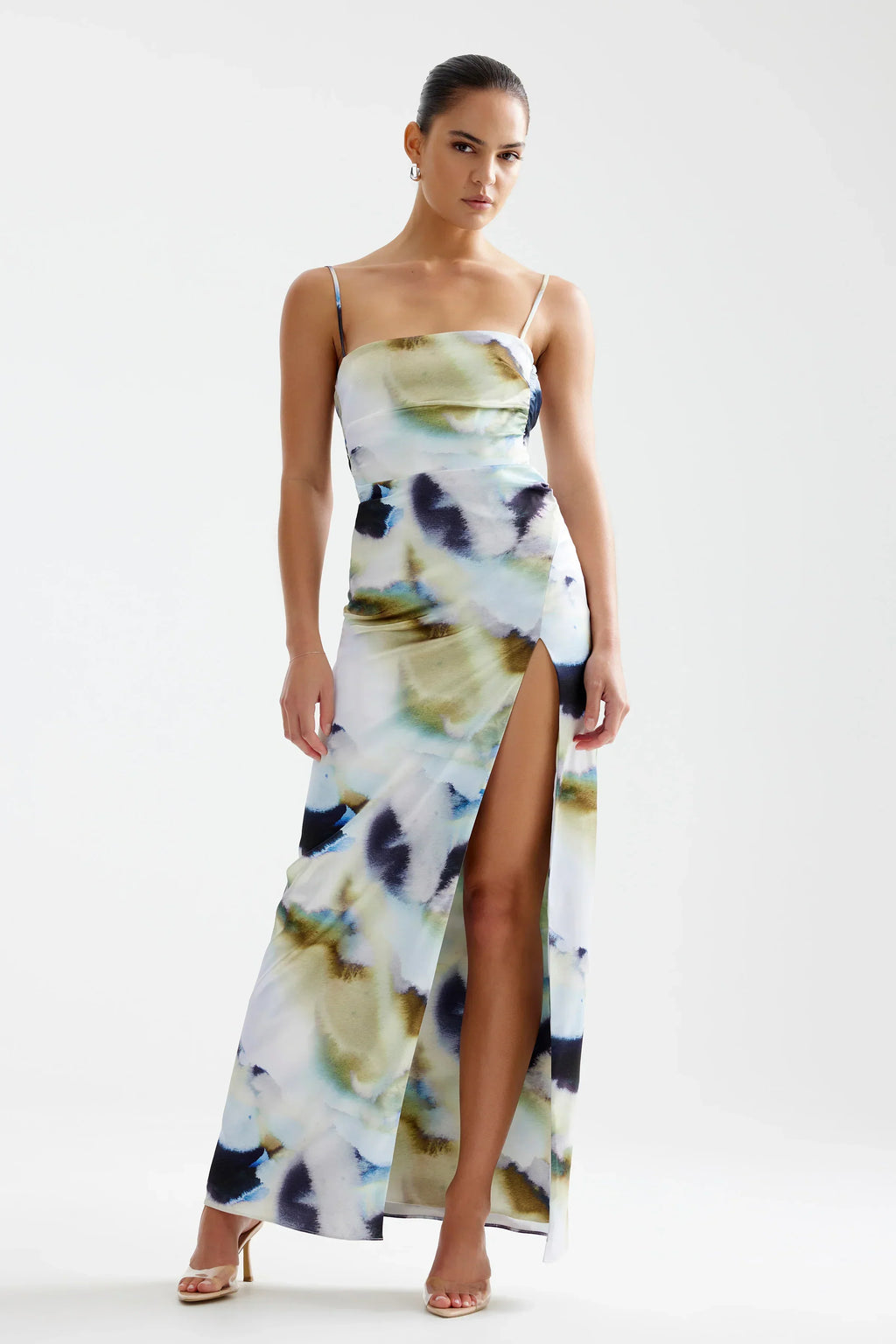 Kiri Dress - Blue Mineral Print