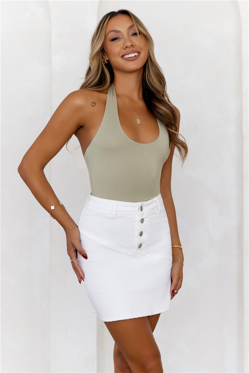 BASE Going Viral Halter Top Sage