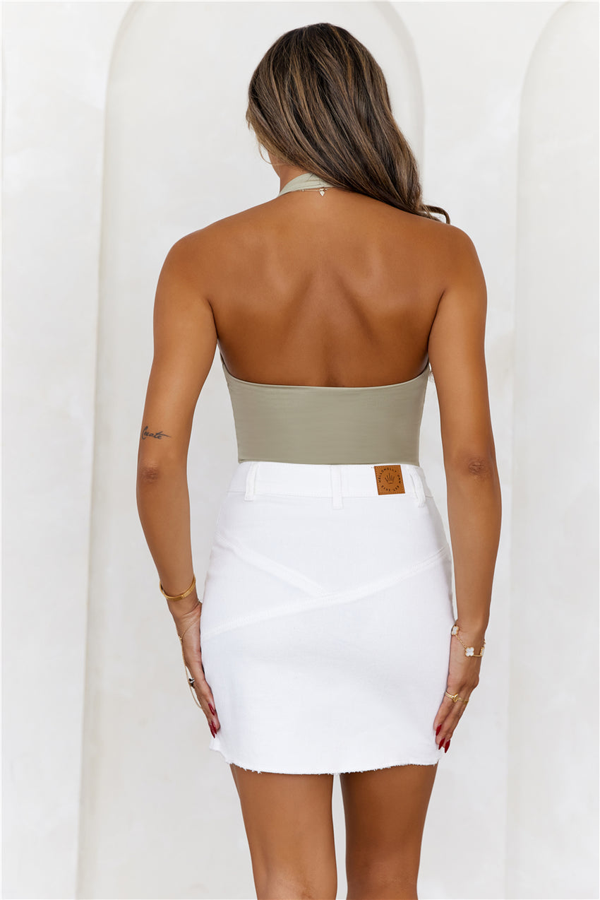 BASE Going Viral Halter Top Sage
