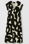 Chic Women'S V-Neck Maxi Dress With An Elegant Silhouette