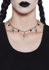 Sinister Skull Statement Necklace