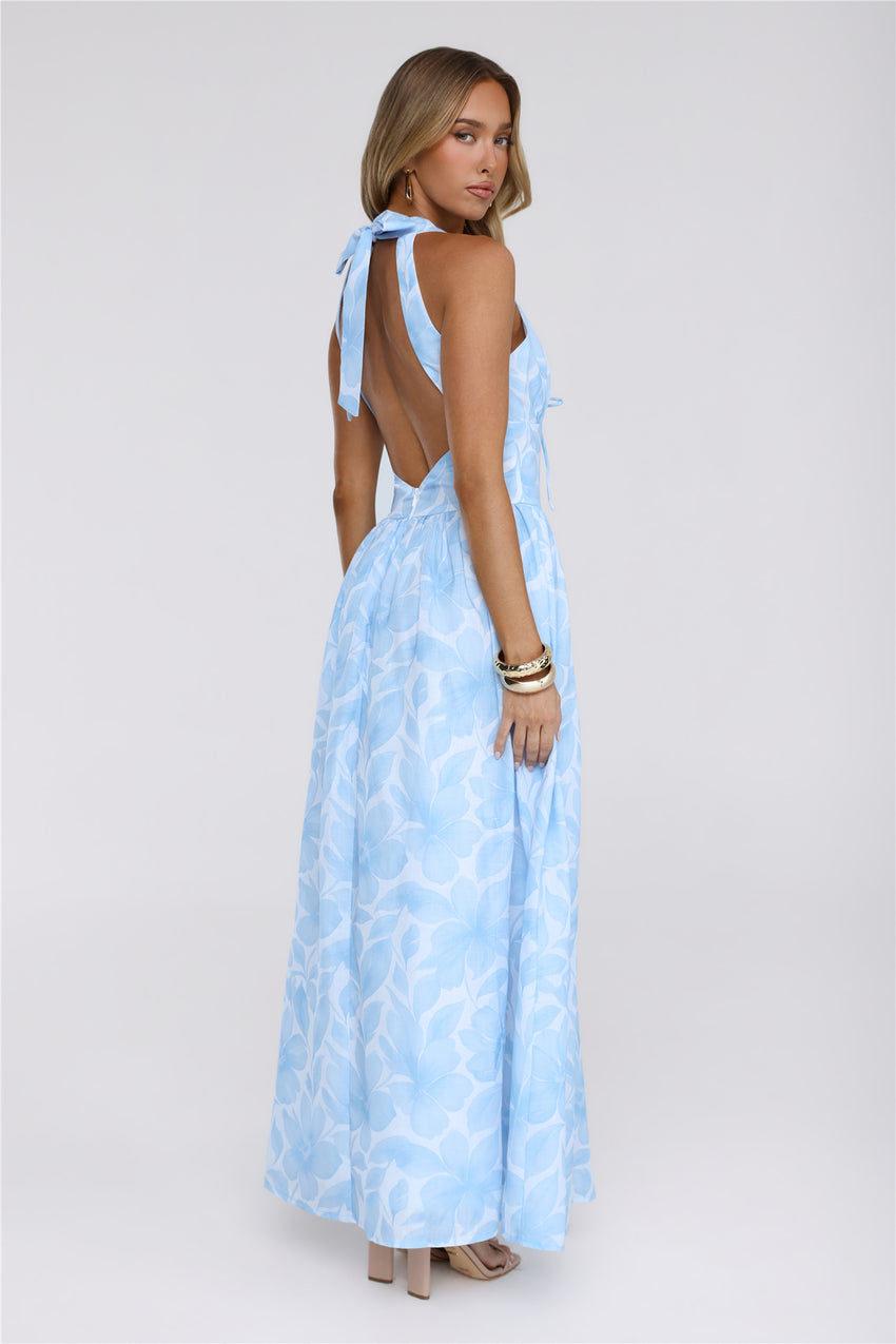 Icon In Progress Maxi Dress Blue