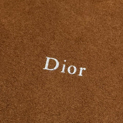 CD Diorly Shoulder Bag 31.5cm Brown Suede Leather 158566