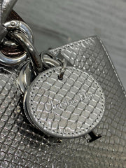 CD Lady D-Joy Bag Metallic Bronze Snakeskin Leather SHW 160003