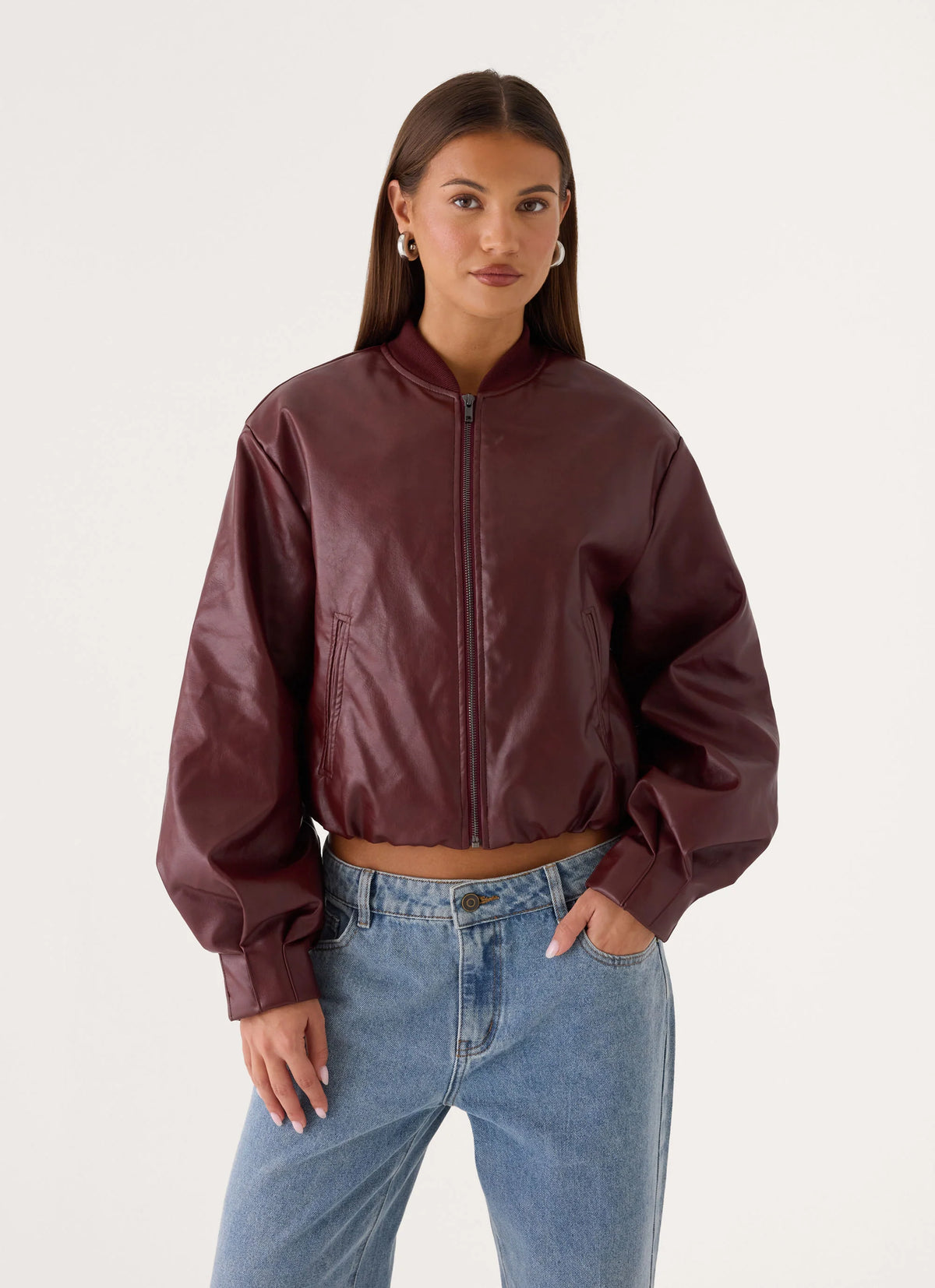 Canyon Bomber Jacket - Burgundy