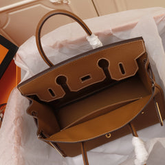 HM BIRKIN BAG 30 BROWN TOGO GOLD HARDWARE