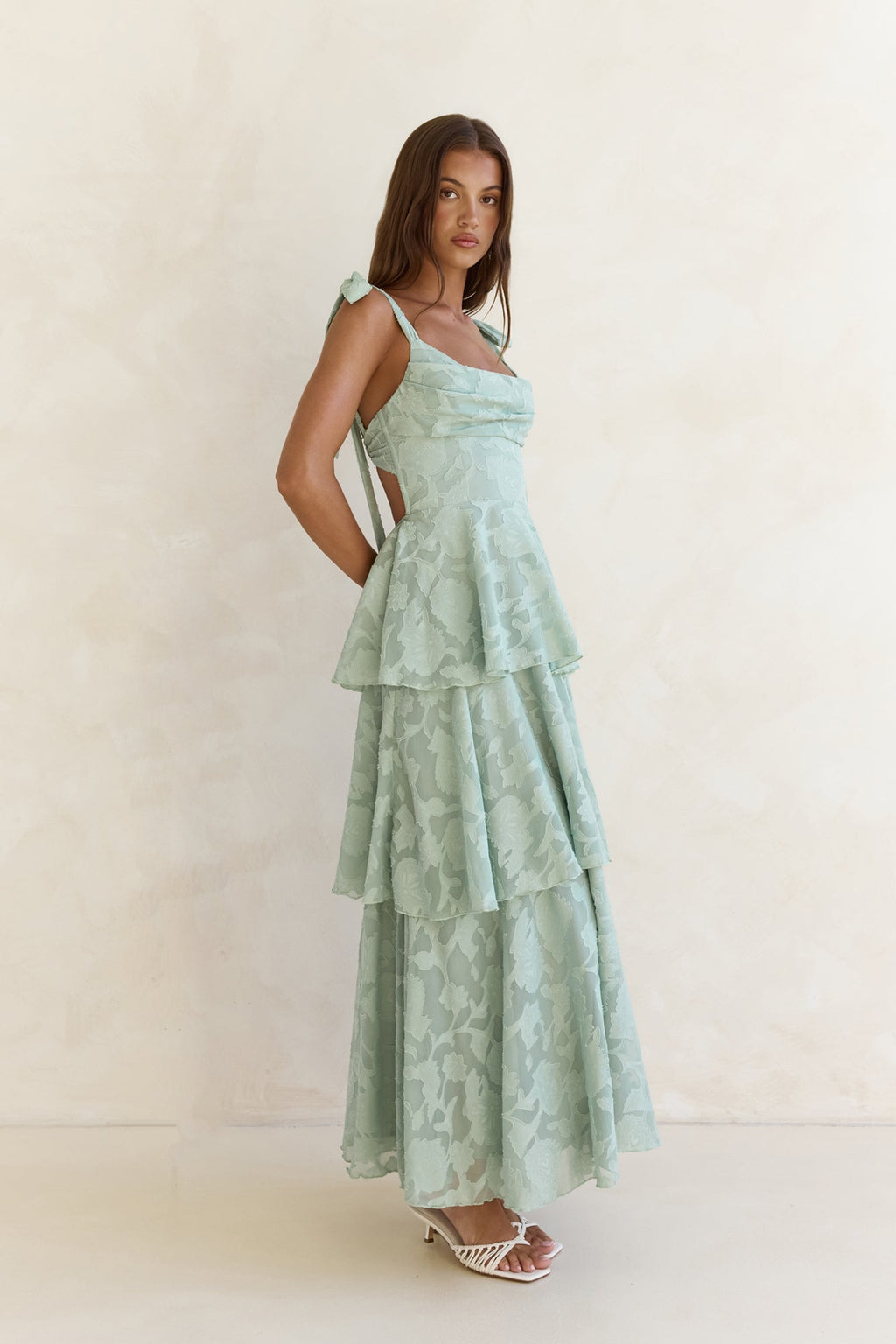 Meadow Of Dreams Maxi Dress Sage