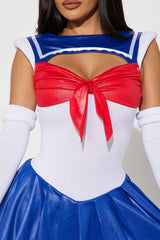 Sexy Sailor 3 Piece Costume Set - White/combo