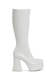 Flirty Flair Go Go Boots - White