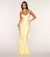 Auretta Chiffon Scarf Mermaid Formal Dress