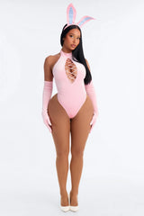 Pink Bunny Babe 3 Piece Costume Set - Pink