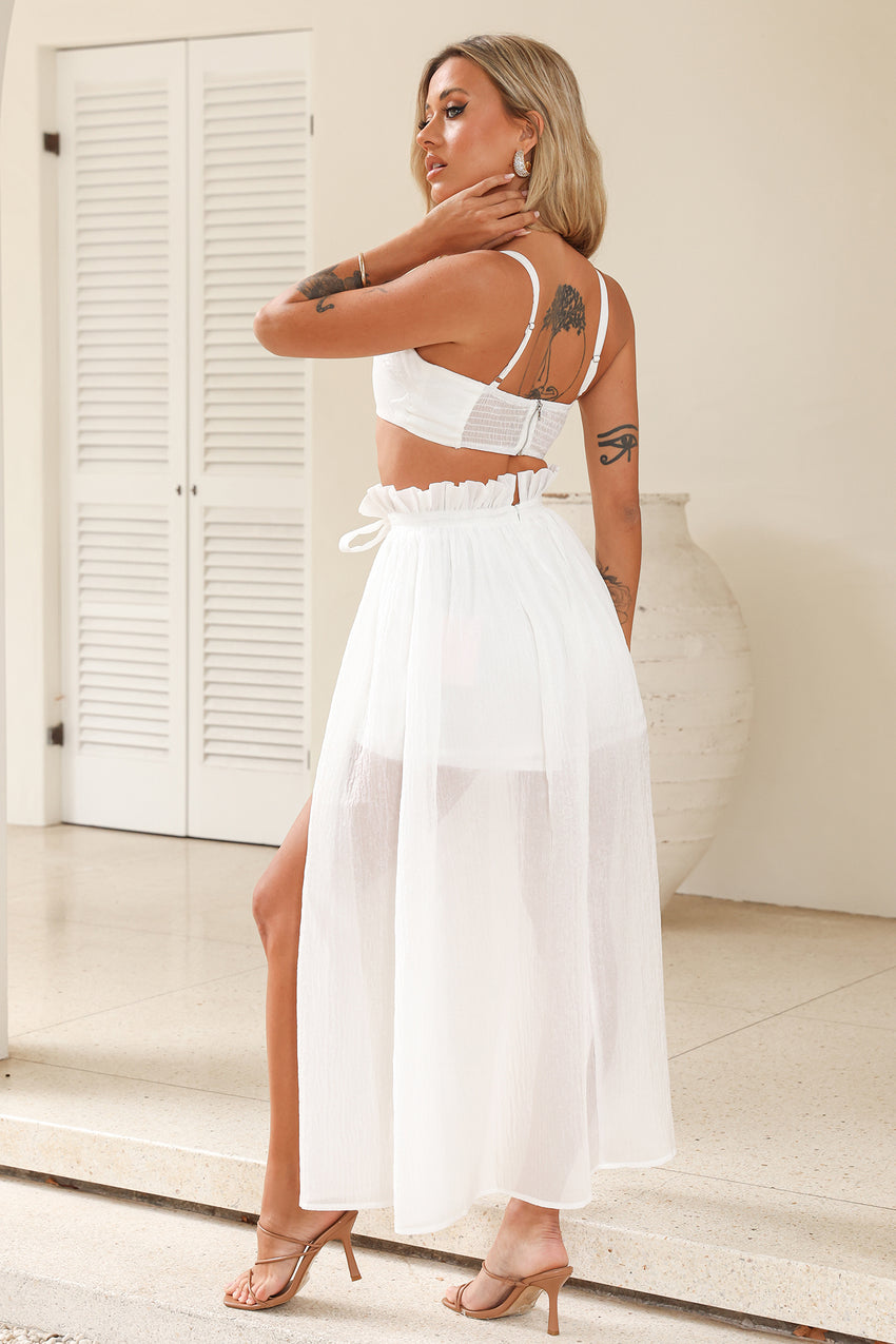 Dreamy Connection Crop Top White