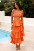 Hour To Shine Crop Top Orange