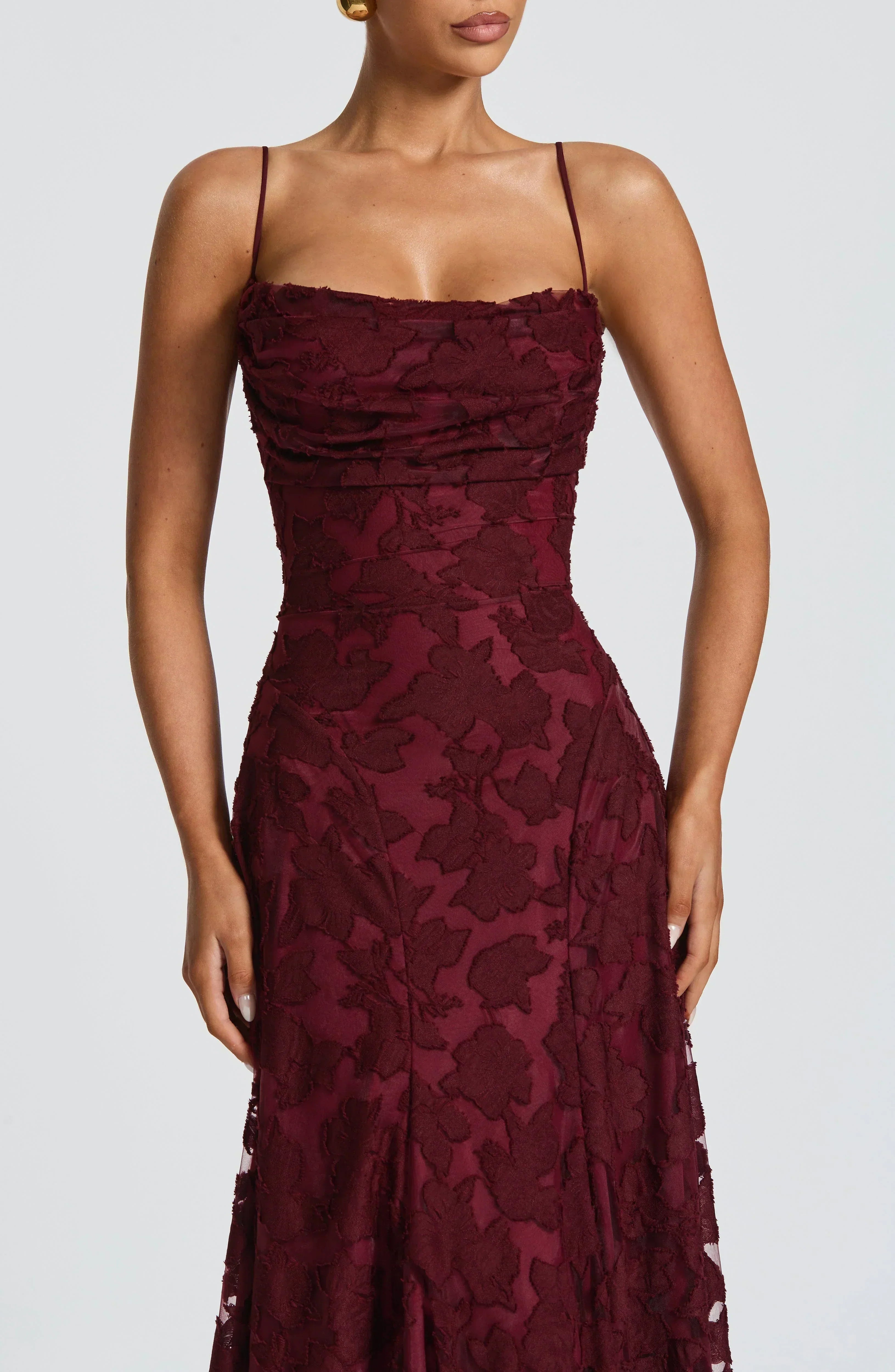 Aveline | Elegant Lace Corset Maxi Dress - Glamorous Evening Gown