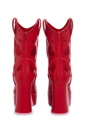 Follow The Sunset Cowboy Boots - Red