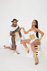 Goddess Energy 3 Piece Costume Set - White/combo