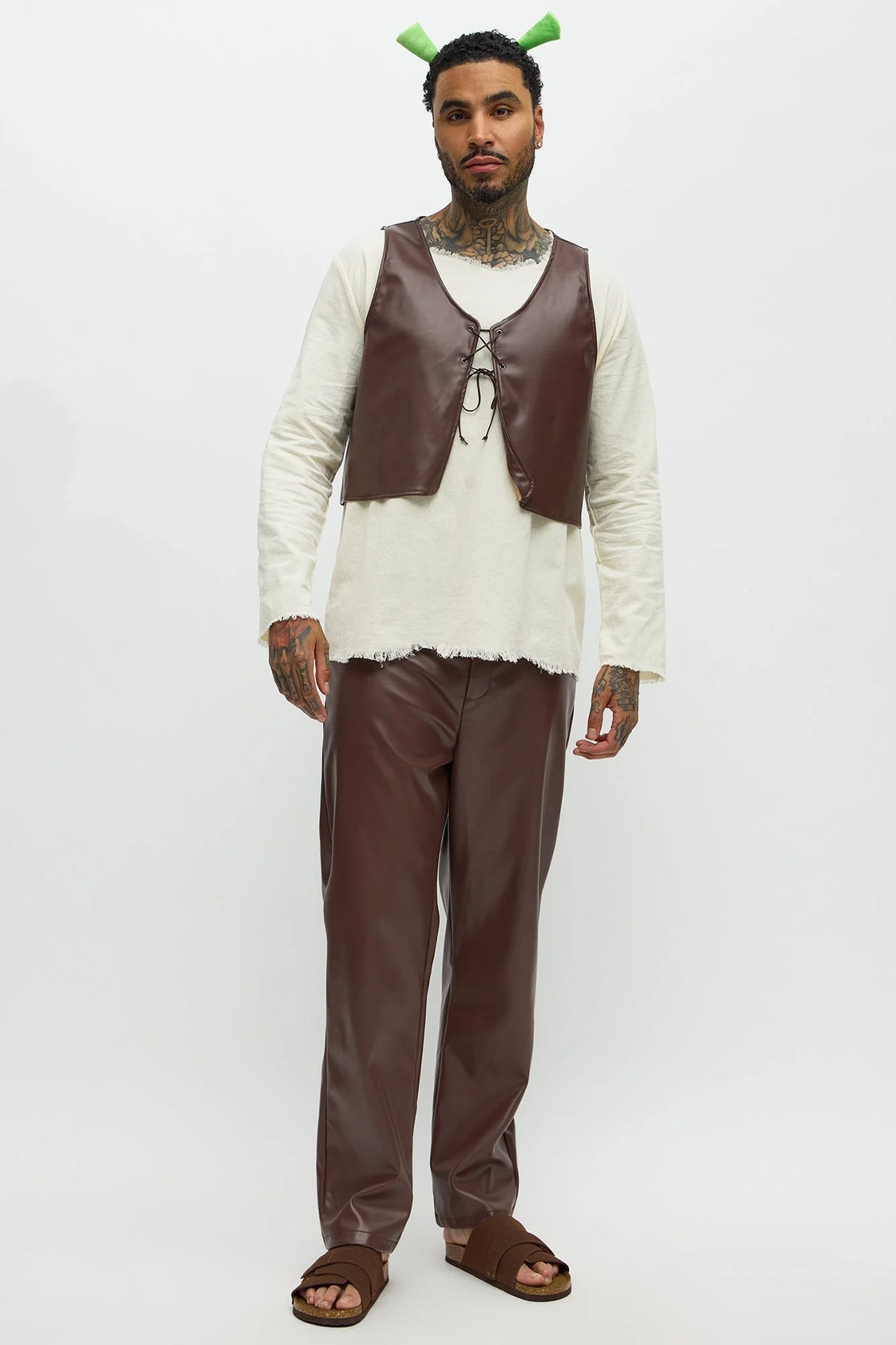 Handsome Ogre 5 Piece Costume Set - Brown/combo