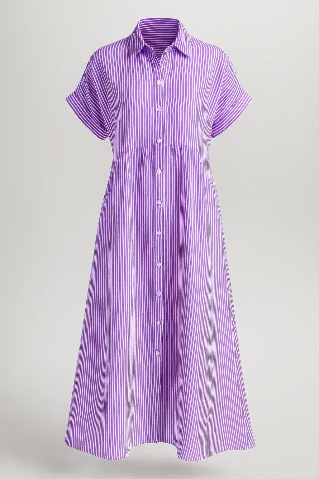 Ladies' Elegant Midi Dress With Pockets
