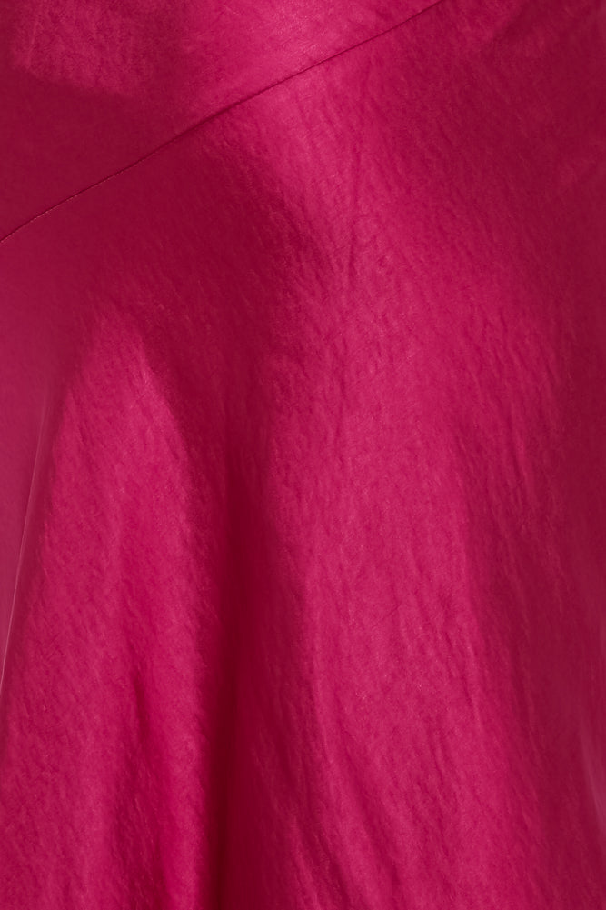 Asking For A Friend Midi Dress Fuchsia